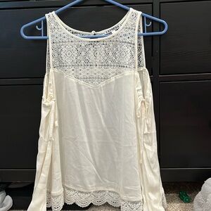 Express off the shoulder shirt